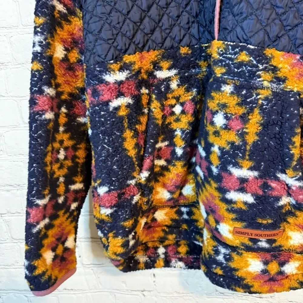 Simply Southern Multicolor Fleece Jacket - Picture 5 of 8